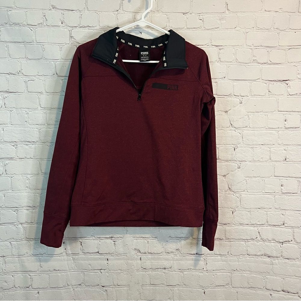 PINK Burgundy Yoga Sweater size medium
